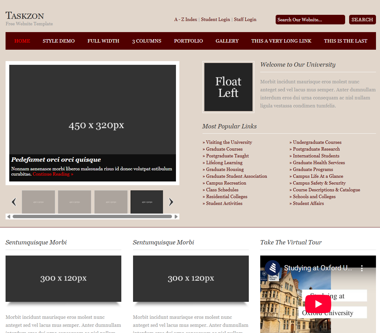 School website template 16