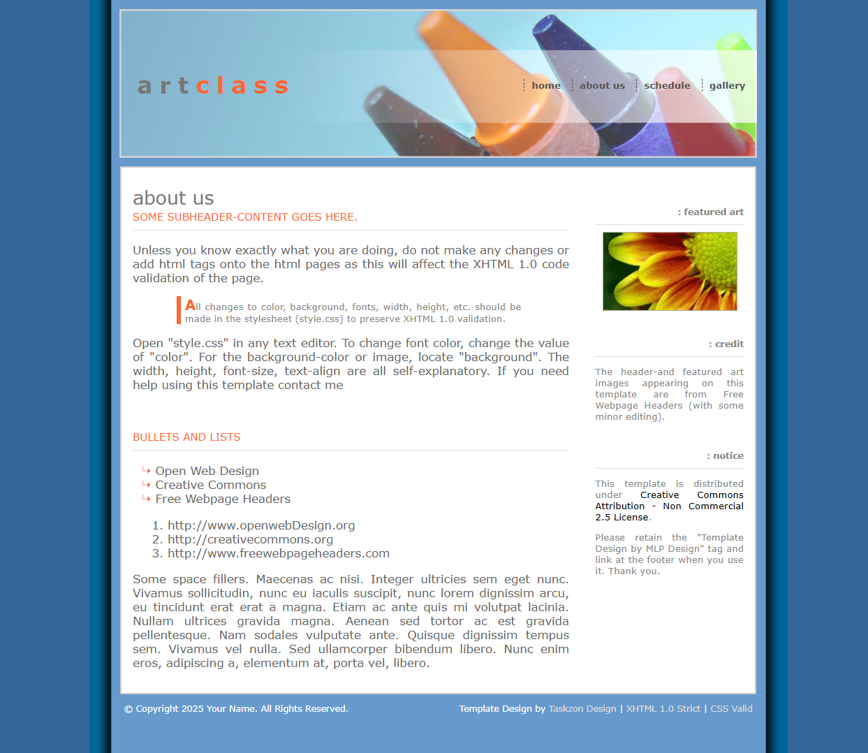 School website template 16