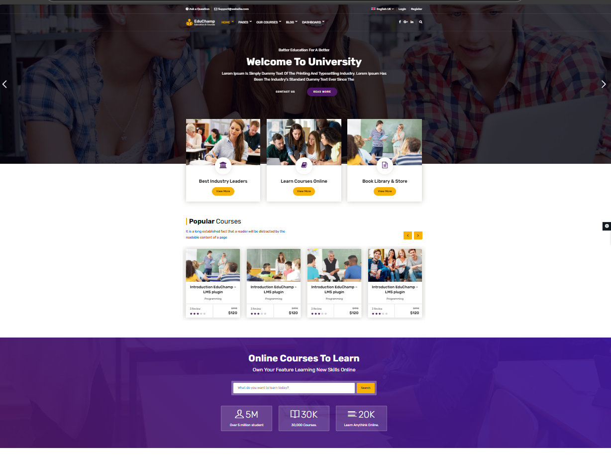 School website template 16