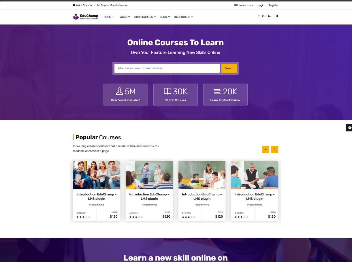 School website template 16
