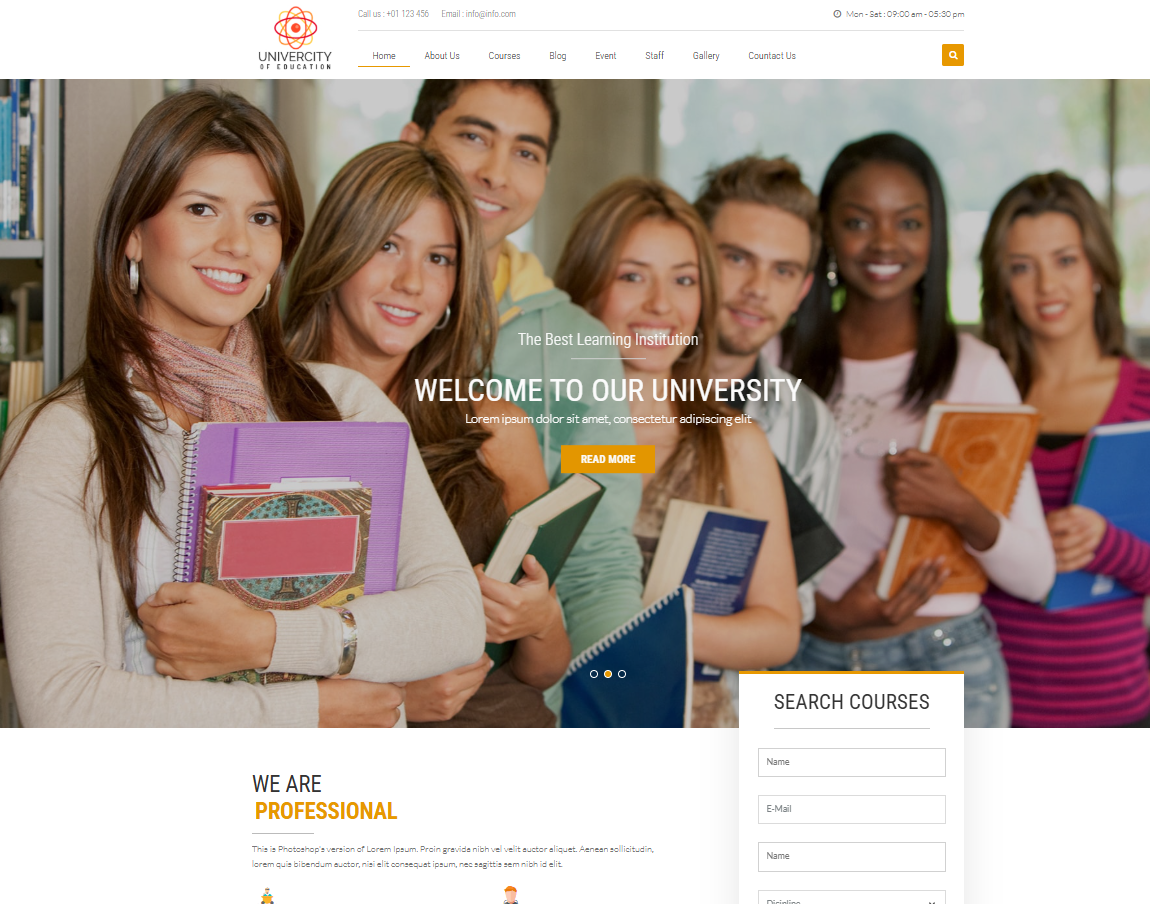 School website template 16