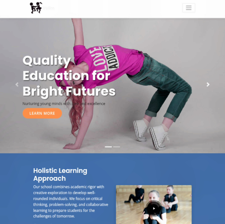 School website template 2