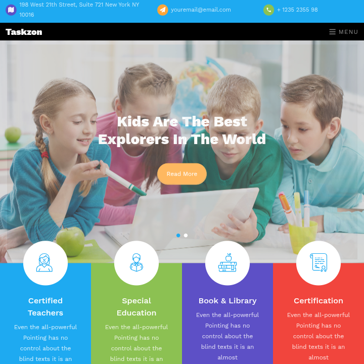 School website template 6