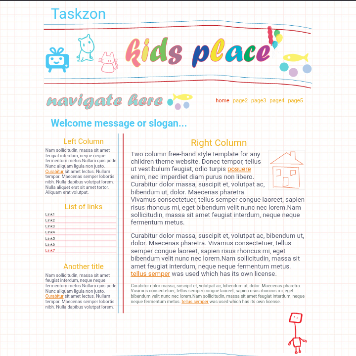 School website template 10